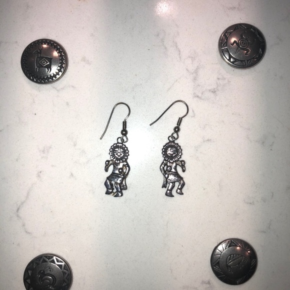 Sterling Silver earrings Native American - Picture 5 of 10